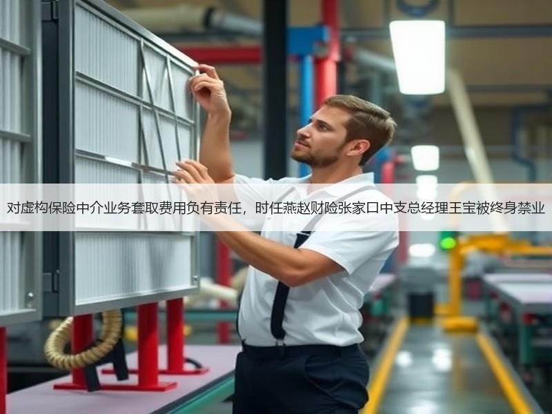 对虚构保险中介业务套取费用负有责任，时任燕赵财险张家口中支总经理王宝被终身禁业