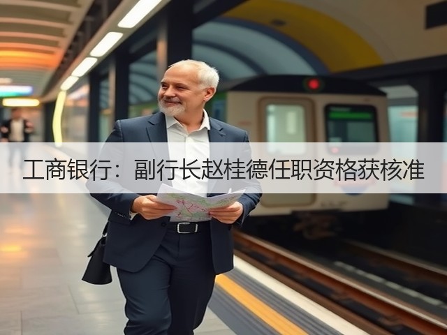 工商银行：副行长赵桂德任职资格获核准(图1)