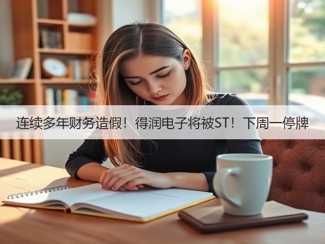连续多年财务造假！得润电子将被ST！下周一停牌(图1)