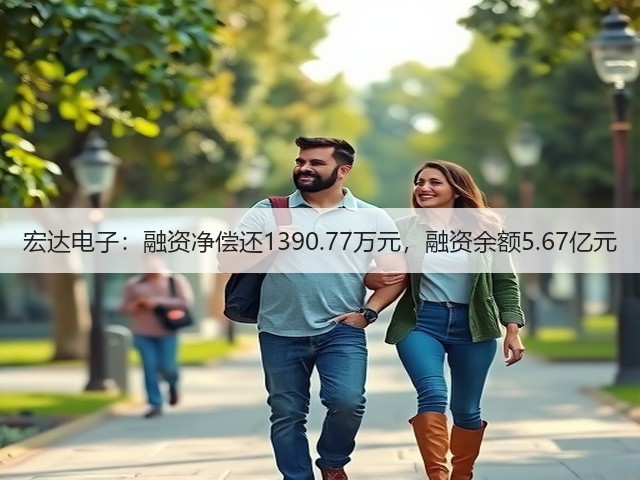 宏达电子：融资净偿还1390.77万元，融资余额5.67亿元(图2)