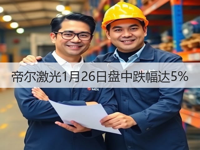 帝尔激光1月26日盘中跌幅达5%(图2)