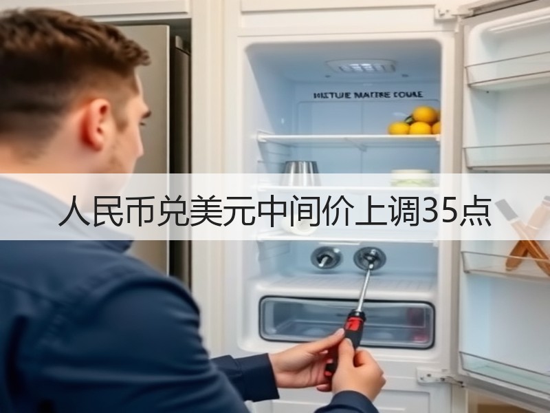 人民币兑美元中间价上调35点