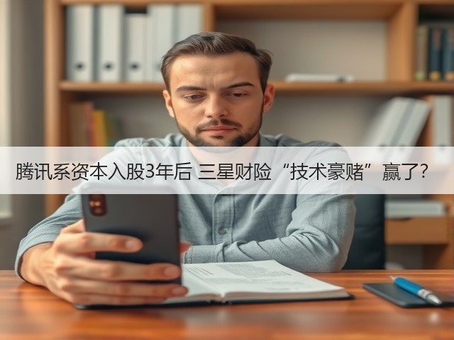 腾讯系资本入股3年后 三星财险“技术豪赌”赢了？(图2)