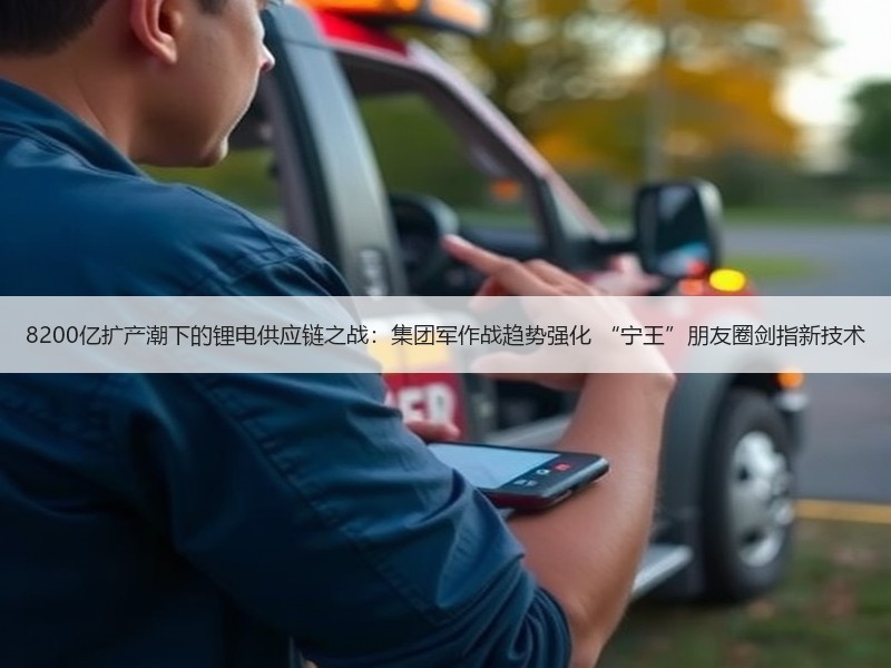 8200亿扩产潮下的锂电供应链之战：集团军作战趋势强化 “宁王”朋友圈剑指新技术