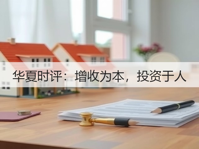 华夏时评：增收为本，投资于人(图2)