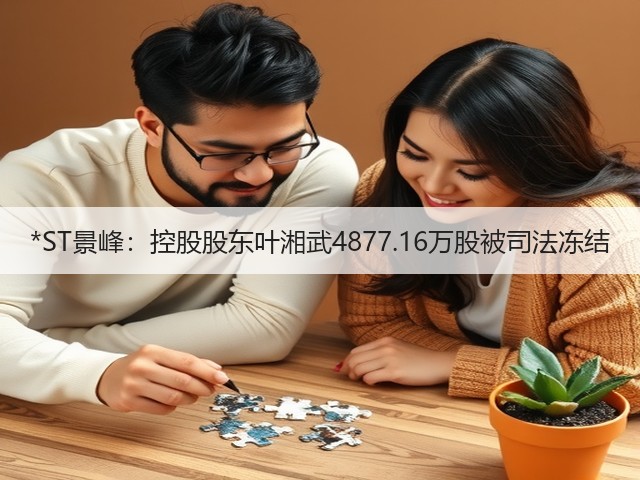 *ST景峰:控股股东叶湘武4877.16万股被司法冻结(图1) *ST景峰:控股股东叶湘武4877.16万股被司法冻结(图1)