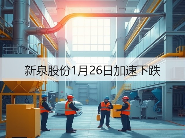 新泉股份1月26日加速下跌(图3) 新泉股份1月26日加速下跌(图3)