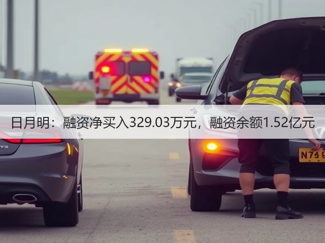 日月明：融资净买入329.03万元，融资余额1.52亿元(图1)