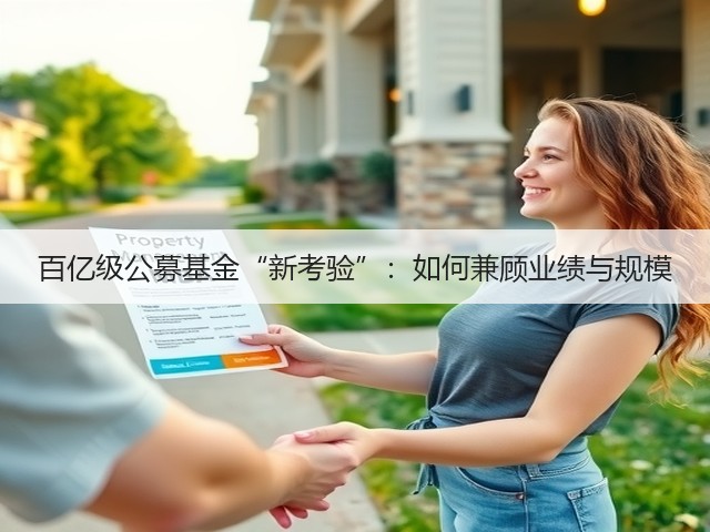 百亿级公募基金“新考验”:如何兼顾业绩与规模(图2) 百亿级公募基金“新考验”:如何兼顾业绩与规模(图2)