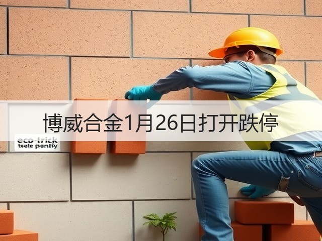 博威合金1月26日打开跌停(图3) 博威合金1月26日打开跌停(图3)