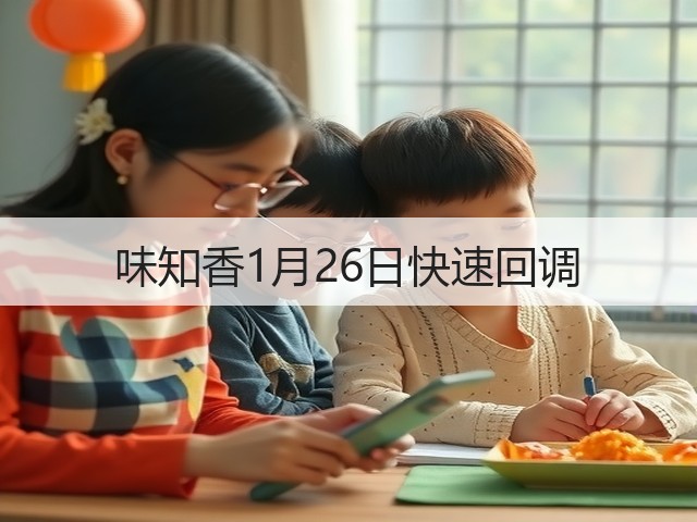 味知香1月26日快速回调(图1) 味知香1月26日快速回调(图1)