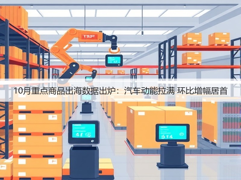 10月重点商品出海数据出炉：汽车动能拉满 环比增幅居首