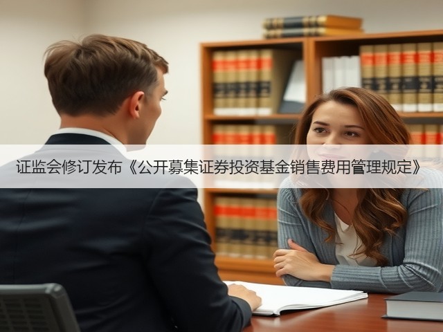 证监会修订发布《公开募集证券投资基金销售费用管理规定》(图1) 证监会修订发布《公开募集证券投资基金销售费用管理规定》(图1)