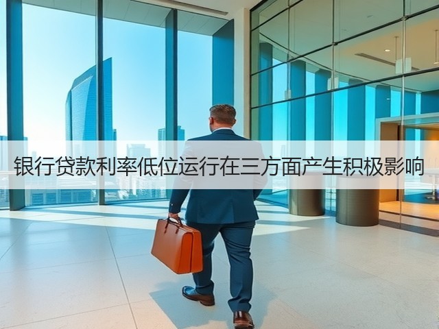 银行贷款利率低位运行在三方面产生积极影响(图1)