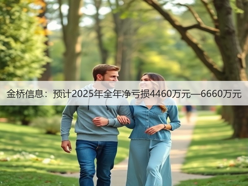 金桥信息：预计2025年全年净亏损4460万元—6660万元