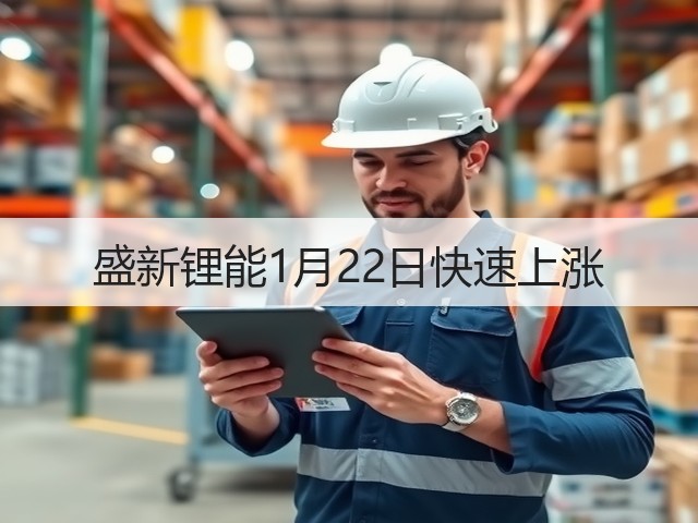 盛新锂能1月22日快速上涨(图2)