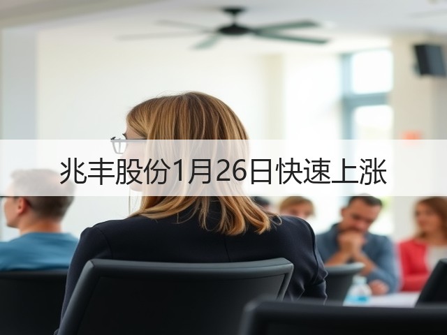 兆丰股份1月26日快速上涨(图3) 兆丰股份1月26日快速上涨(图3)
