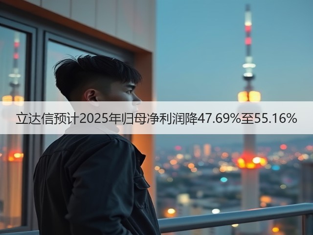 立达信预计2025年归母净利润降47.69%至55.16%(图1) 立达信预计2025年归母净利润降47.69%至55.16%(图1)