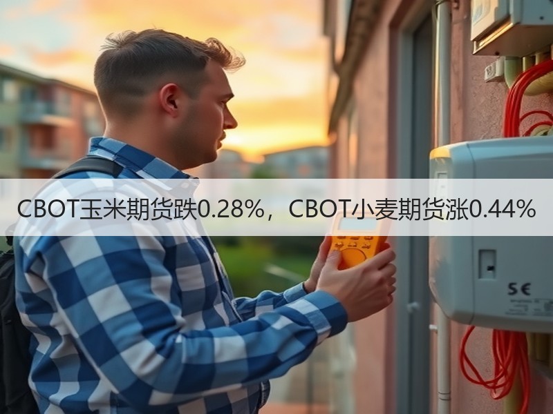 CBOT玉米期货跌0.28%，CBOT小麦期货涨0.44%