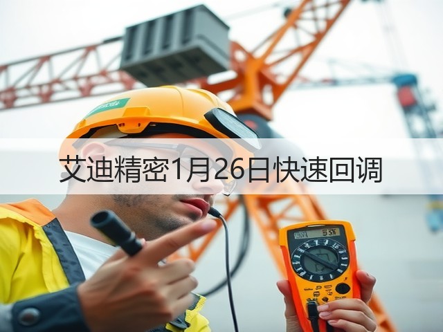 艾迪精密1月26日快速回调(图2) 艾迪精密1月26日快速回调(图2)