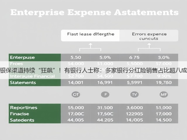 银保渠道持续“狂飙”!有银行人士称:多家银行分红险销售占比超八成(图1) 银保渠道持续“狂飙”!有银行人士称:多家银行分红险销售占比超八成(图1)