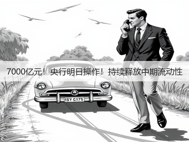 7000亿元！央行明日操作！持续释放中期流动性(图1)