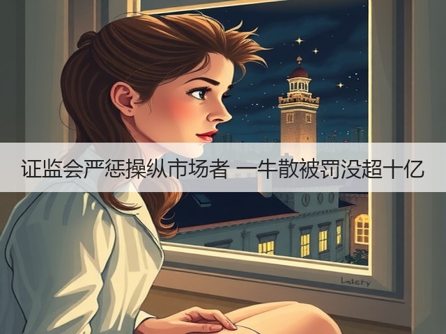证监会严惩操纵市场者 一牛散被罚没超十亿(图1)