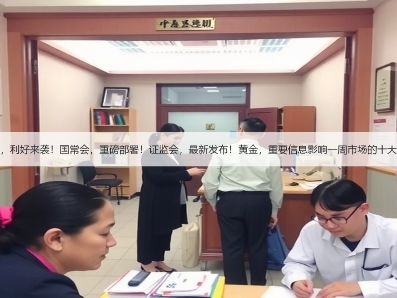 周末，利好来袭！国常会，重磅部署！证监会，最新发布！黄金，重要信息影响一周市场的十大消息