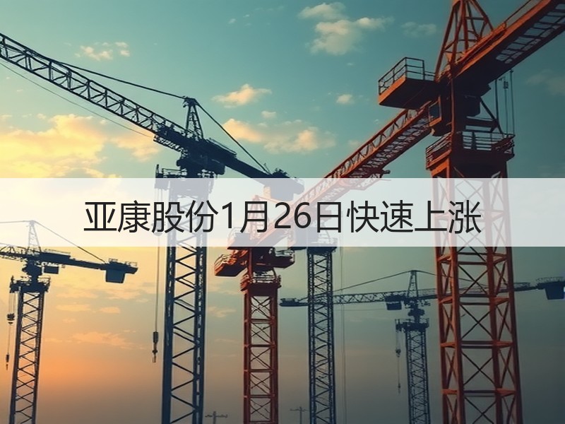 亚康股份1月26日快速上涨