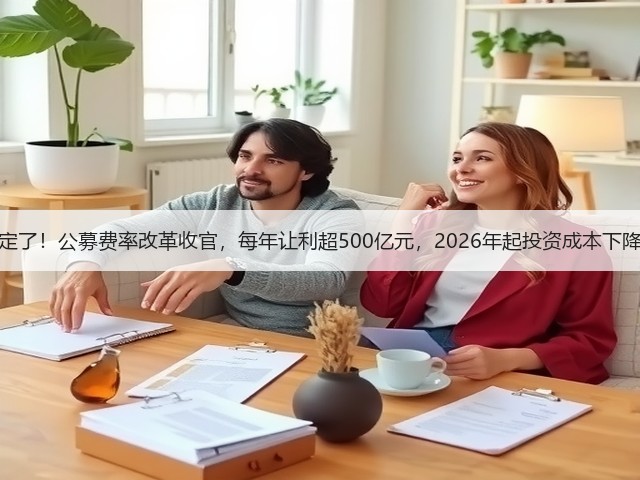 定了!公募费率改革收官,每年让利超500亿元,2026年起投资成本下降(图1) 定了!公募费率改革收官,每年让利超500亿元,2026年起投资成本下降(图1)