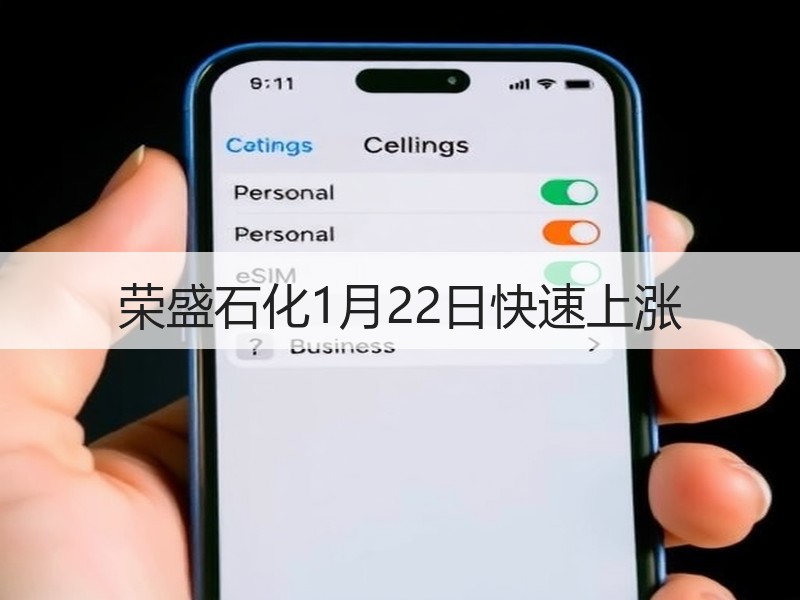 荣盛石化1月22日快速上涨