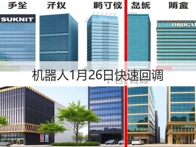 机器人1月26日快速回调(图1) 机器人1月26日快速回调(图1)