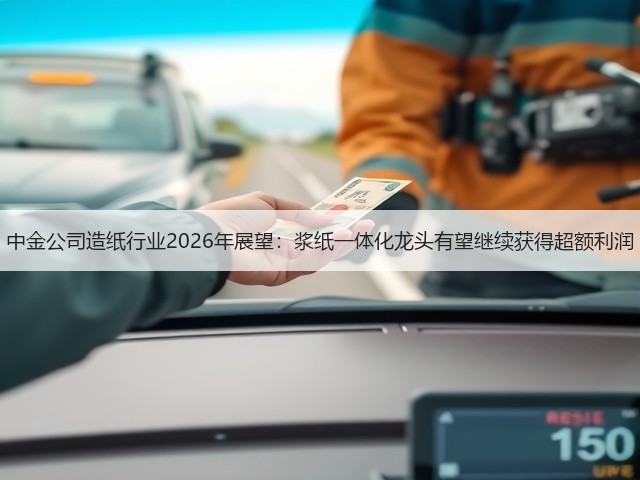 中金公司造纸行业2026年展望:浆纸一体化龙头有望继续获得超额利润(图2) 中金公司造纸行业2026年展望:浆纸一体化龙头有望继续获得超额利润(图2)