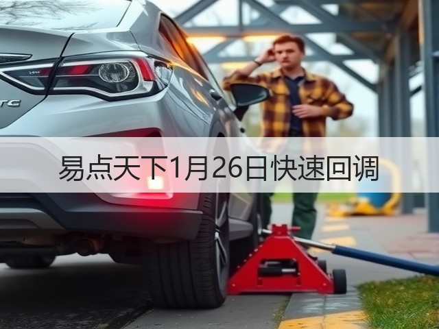 易点天下1月26日快速回调(图1) 易点天下1月26日快速回调(图1)