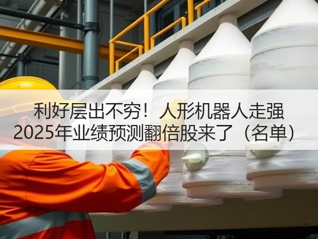 利好层出不穷!人形机器人走强 2025年业绩预测翻倍股来了(名单)(图2) 利好层出不穷!人形机器人走强 2025年业绩预测翻倍股来了(名单)(图2)