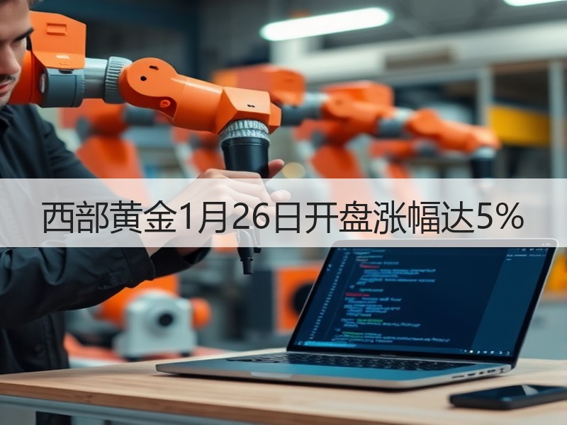 西部黄金1月26日开盘涨幅达5%