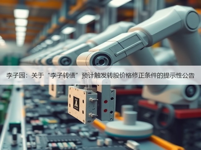 李子园:关于“李子转债”预计触发转股价格修正条件的提示性公告(图3) 李子园:关于“李子转债”预计触发转股价格修正条件的提示性公告(图3)