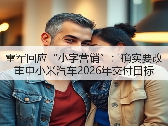雷军回应“小字营销”:确实要改 重申小米汽车2026年交付目标(图2) 雷军回应“小字营销”:确实要改 重申小米汽车2026年交付目标(图2)