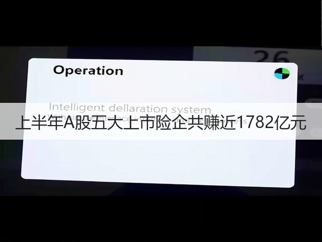 上半年A股五大上市险企共赚近1782亿元(图2) 上半年A股五大上市险企共赚近1782亿元(图2)