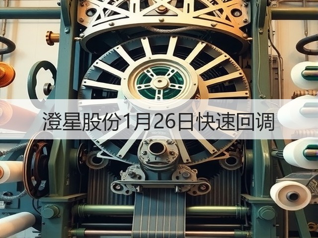 澄星股份1月26日快速回调(图1) 澄星股份1月26日快速回调(图1)