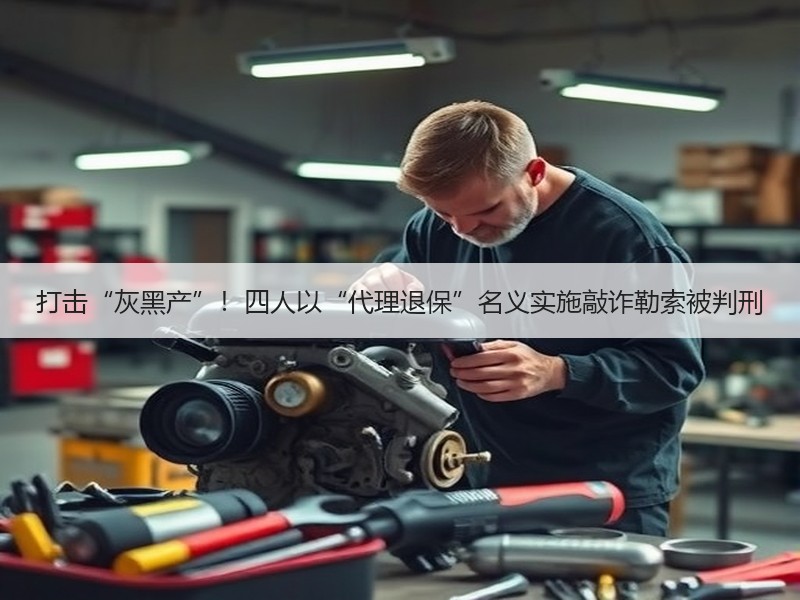 打击“灰黑产”！四人以“代理退保”名义实施敲诈勒索被判刑