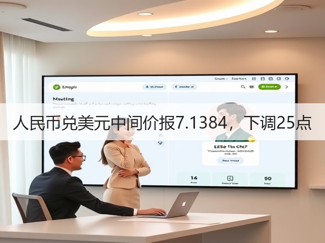人民币兑美元中间价报7.1384，下调25点(图2)