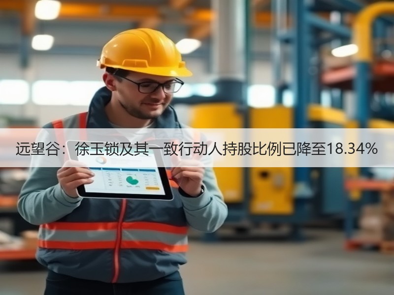 远望谷：徐玉锁及其一致行动人持股比例已降至18.34%