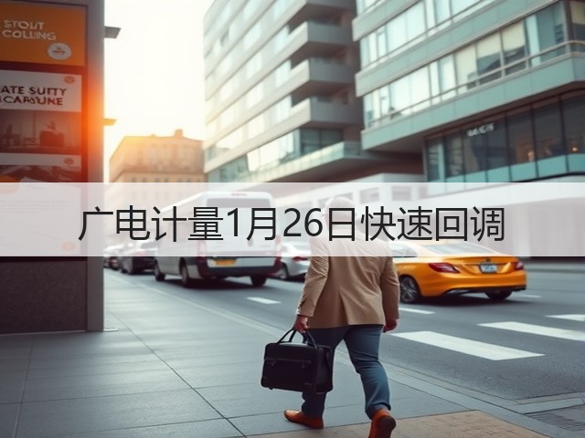 广电计量1月26日快速回调(图3) 广电计量1月26日快速回调(图3)