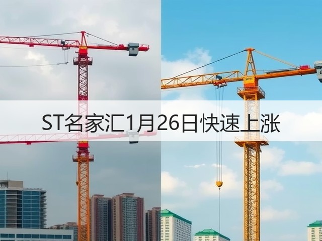 ST名家汇1月26日快速上涨(图3) ST名家汇1月26日快速上涨(图3)