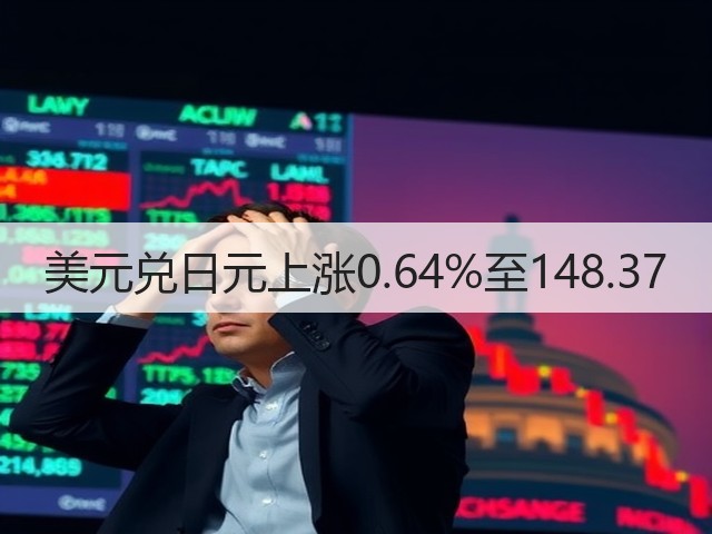 美元兑日元上涨0.64%至148.37(图2)