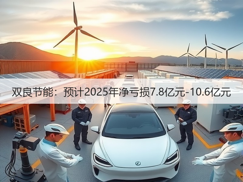 双良节能：预计2025年净亏损7.8亿元-10.6亿元