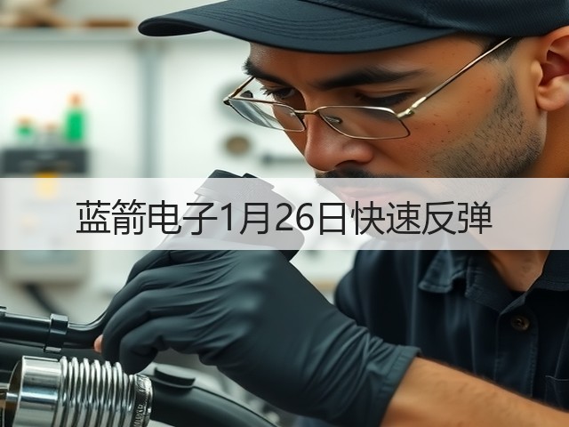 蓝箭电子1月26日快速反弹(图2) 蓝箭电子1月26日快速反弹(图2)