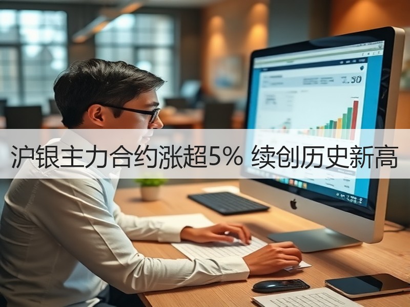 沪银主力合约涨超5% 续创历史新高