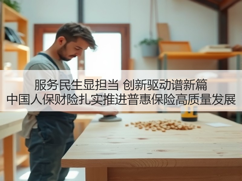服务民生显担当 创新驱动谱新篇 中国人保财险扎实推进普惠保险高质量发展